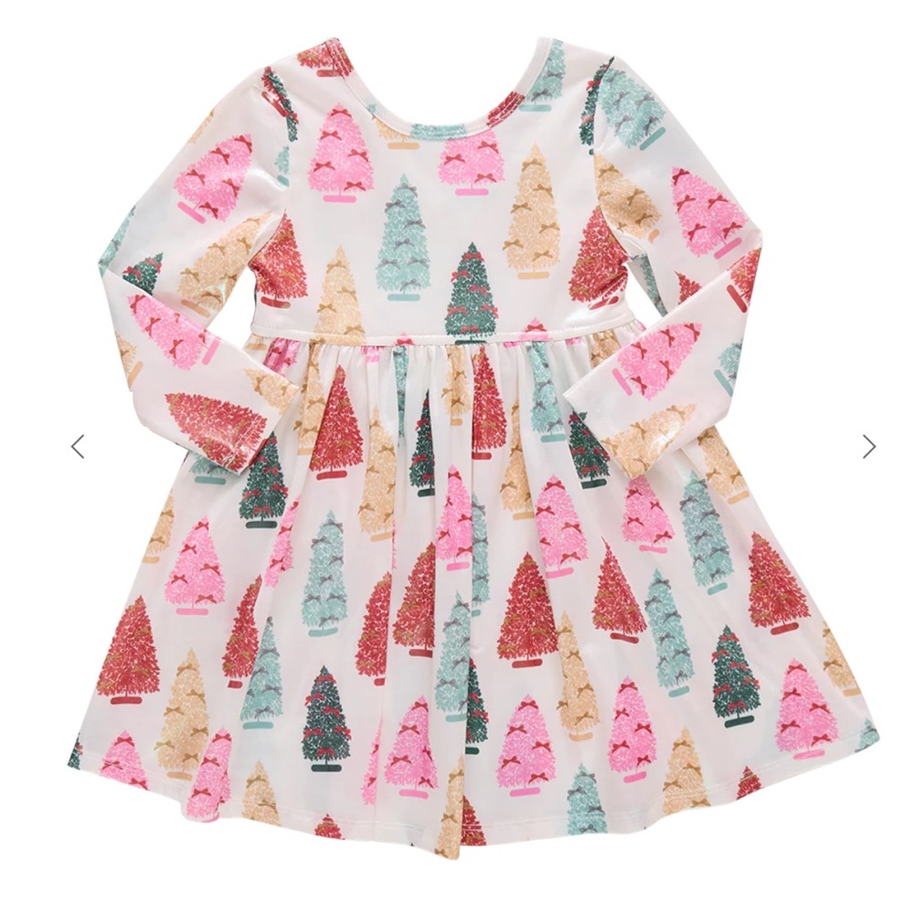 ISO Pink Chicken Lame Christmas Tree Dress
